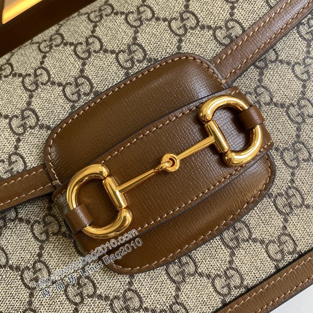 Gucci新款原廠皮女包 古馳1955Horsebit Bag Gucci經典馬銜扣單肩斜挎女包 602204  ydg3091